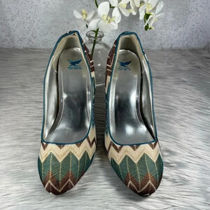 Shiekh Chevron Pattern Heels
